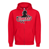 Red the dominican chargers Zipper Hoodie - linhVisuals