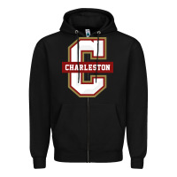 Black the charleston cougars Zipper Hoodie - linhVisuals
