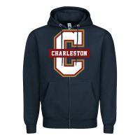 Navy the charleston cougars Zipper Hoodie - linhVisuals