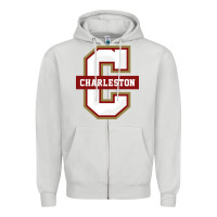 Dove Grey the charleston cougars Zipper Hoodie - linhVisuals