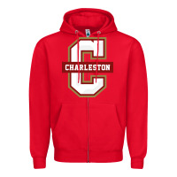 Red the charleston cougars Zipper Hoodie - linhVisuals