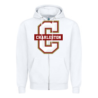 White the charleston cougars Zipper Hoodie - linhVisuals