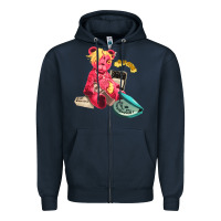 Navy #mod sun Zipper Hoodie - linhVisuals