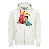 Oatmeal Heather #mod sun Zipper Hoodie - linhVisuals
