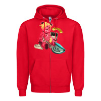 Red #mod sun Zipper Hoodie - linhVisuals