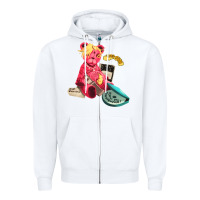 White #mod sun Zipper Hoodie - linhVisuals