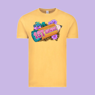 Hello 1st Grade Vintage Tee Designed By Ranaportraitstore