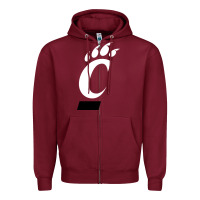 Burgundy the cincinnati bearcats Zipper Hoodie - linhVisuals