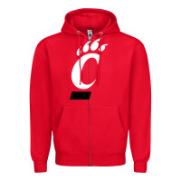 Red the cincinnati bearcats Zipper Hoodie - linhVisuals