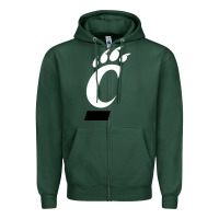 Sports Green the cincinnati bearcats Zipper Hoodie - linhVisuals