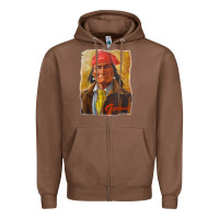 Chestnut geronimo apache warrior native american t shirt Zipper Hoodie - linhVisuals