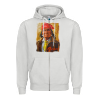 Dove Grey geronimo apache warrior native american t shirt Zipper Hoodie - linhVisuals
