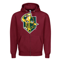 Burgundy the clarkson golden knights Zipper Hoodie - linhVisuals