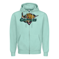 Seafoam the-utah-grizzlies-pen Zipper Hoodie - linhVisuals
