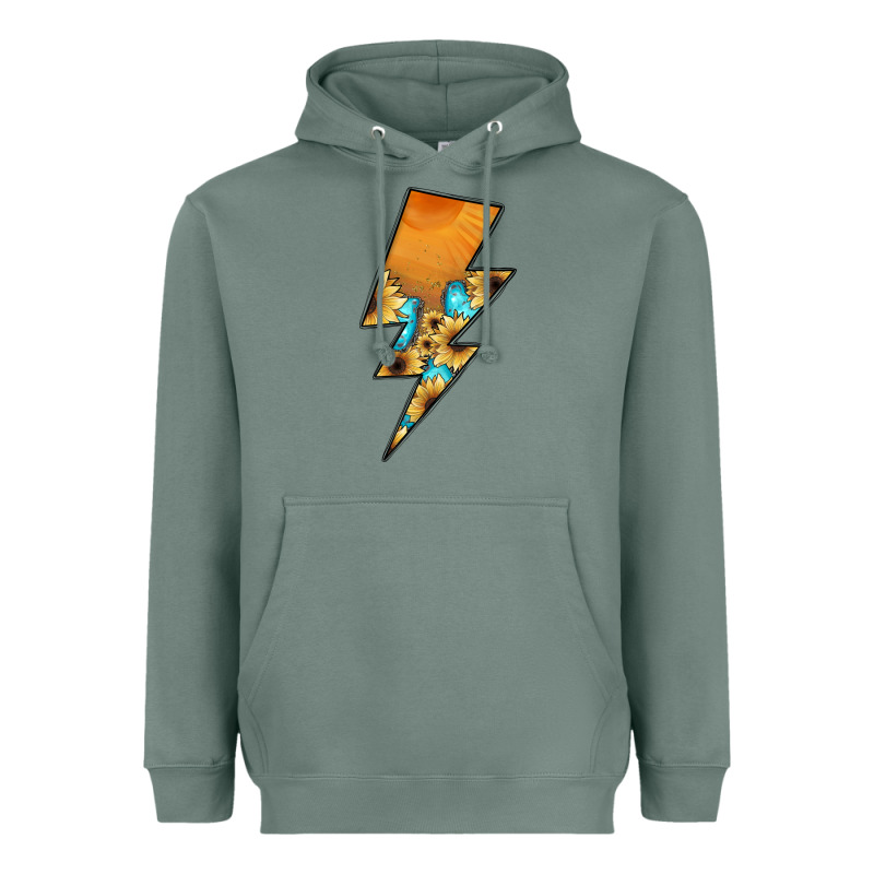 Lightning Bolt Heavyweight Hoodie by JahusDesignShop | Teevron