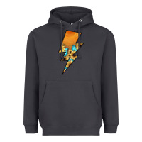 Smoke Lightning Bolt Heavyweight Hoodie - JahusDesignShop