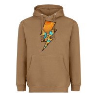 Toasted Coconut Lightning Bolt Heavyweight Hoodie - JahusDesignShop