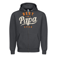 Smoke Mens Best Papa Ever Funny Fathers Day Zipper Hoodie - linhVisuals