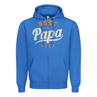 True Royal Mens Best Papa Ever Funny Fathers Day Zipper Hoodie - linhVisuals