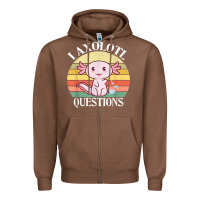 Chestnut i axolotl questions funny axolotl costume for axolotl lovers t shirt Zipper Hoodie - linhVisuals