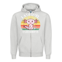 Dove Grey i axolotl questions funny axolotl costume for axolotl lovers t shirt Zipper Hoodie - linhVisuals