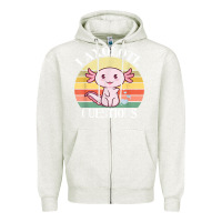 Oatmeal Heather i axolotl questions funny axolotl costume for axolotl lovers t shirt Zipper Hoodie - linhVisuals