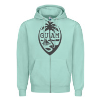 Seafoam guam seal guam flag usa guamanian chamorro gifts pullover hoodie Zipper Hoodie - linhVisuals