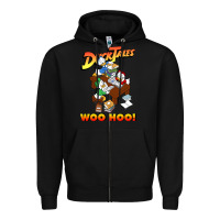 Black woo hoo duck tales art gift for fans Zipper Hoodie - linhVisuals