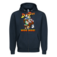 Navy woo hoo duck tales art gift for fans Zipper Hoodie - linhVisuals