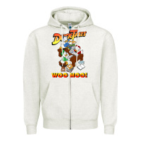 Oatmeal Heather woo hoo duck tales art gift for fans Zipper Hoodie - linhVisuals