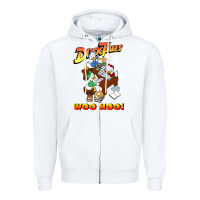 White woo hoo duck tales art gift for fans Zipper Hoodie - linhVisuals