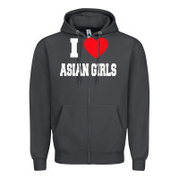 Smoke i love asian girls t shirt Zipper Hoodie - linhVisuals
