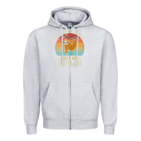 Heather Grey womens my favorite people call me sugar cute sloth lover grandma Zipper Hoodie - linhVisuals