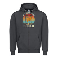 Smoke womens my favorite people call me sugar cute sloth lover grandma Zipper Hoodie - linhVisuals