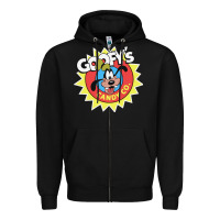 Black goofy's candy company Zipper Hoodie - linhVisuals