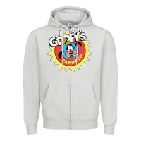 Dove Grey goofy's candy company Zipper Hoodie - linhVisuals