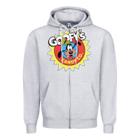 Heather Grey goofy's candy company Zipper Hoodie - linhVisuals