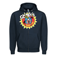 Navy goofy's candy company Zipper Hoodie - linhVisuals
