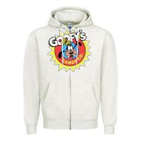 Oatmeal Heather goofy's candy company Zipper Hoodie - linhVisuals