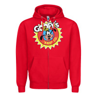 Red goofy's candy company Zipper Hoodie - linhVisuals