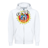 White goofy's candy company Zipper Hoodie - linhVisuals