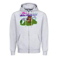 Heather Grey powerline Zipper Hoodie - linhVisuals