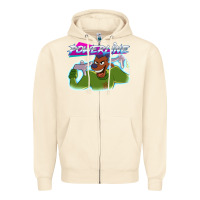 Sandshell powerline Zipper Hoodie - linhVisuals