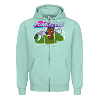 Seafoam powerline Zipper Hoodie - linhVisuals