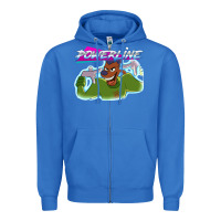 True Royal powerline Zipper Hoodie - linhVisuals