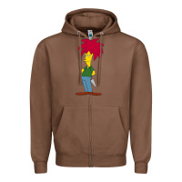Chestnut simpson Zipper Hoodie - linhVisuals