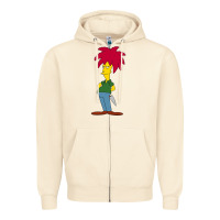 Sandshell simpson Zipper Hoodie - linhVisuals