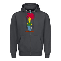 Smoke simpson Zipper Hoodie - linhVisuals