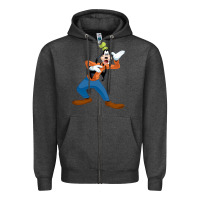 Charcoal Heather goofy Zipper Hoodie - linhVisuals