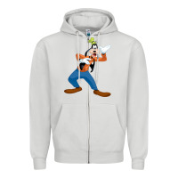 Dove Grey goofy Zipper Hoodie - linhVisuals